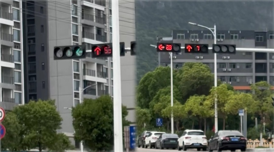 广清产业园信号灯亮灯测试中
